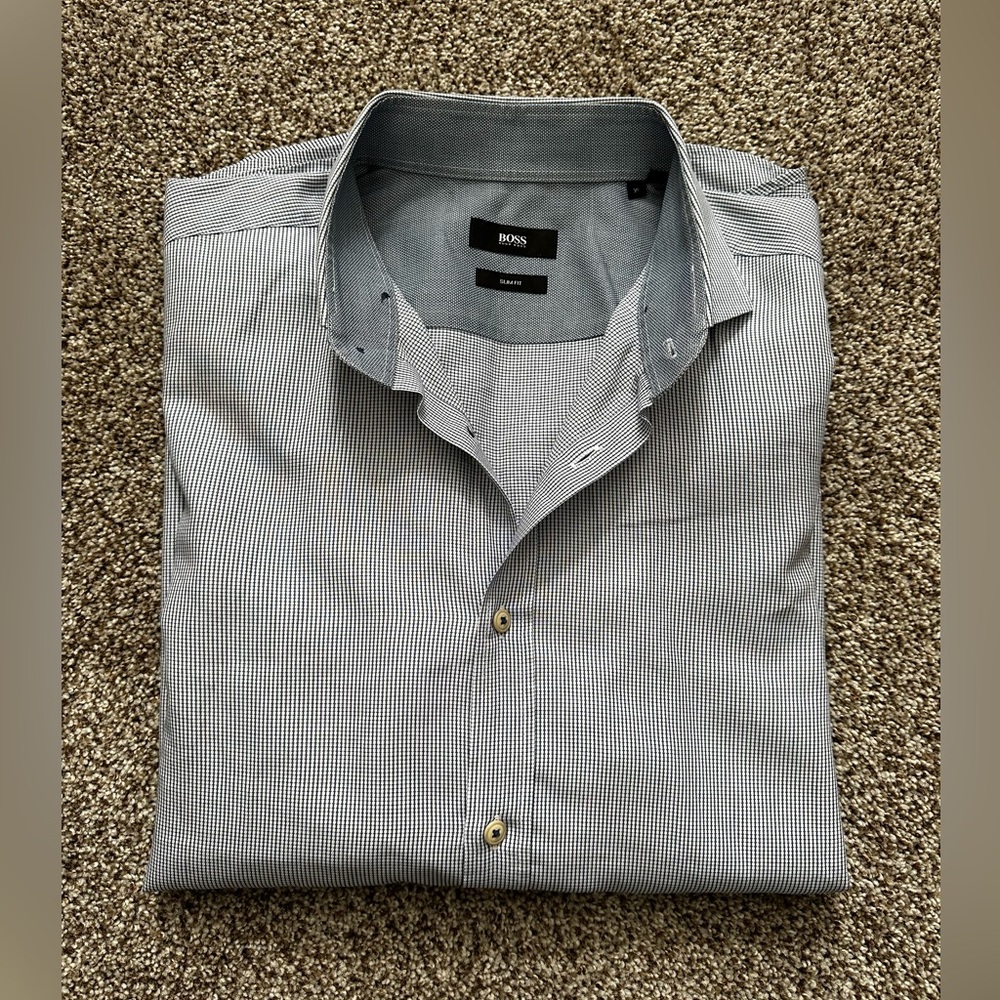 Men’s Hugo Boss XL long sleeve button down dress shirt